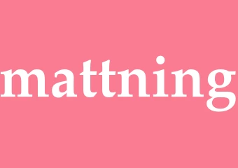 Synonym mattning