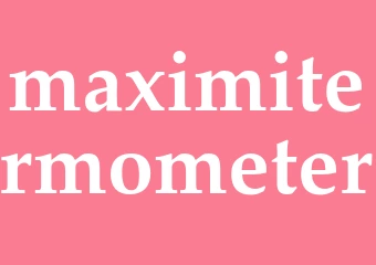Synonym maximitermometer