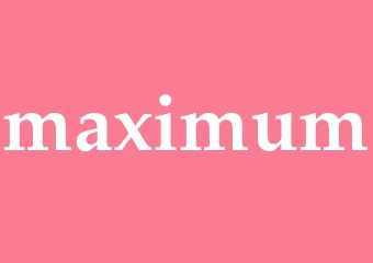 Synonym maximum