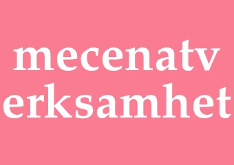 Synonym mecenatverksamhet