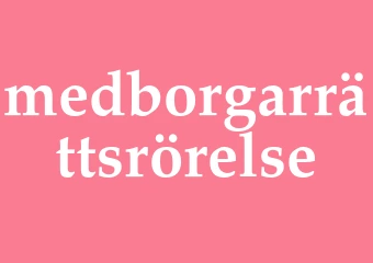 Synonym medborgarrättsrörelse