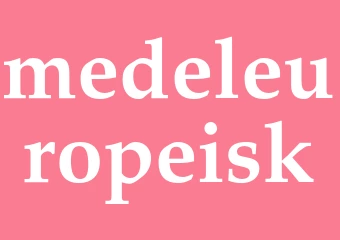 Synonym medeleuropeisk