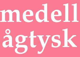 Synonym medellågtysk