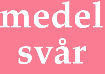 Synonym medelsvår