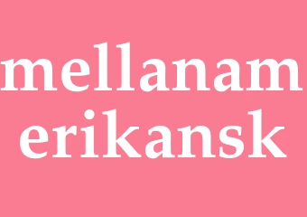 Synonym mellanamerikansk