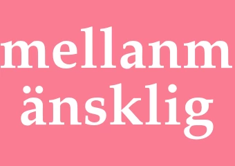 Synonym mellanmänsklig