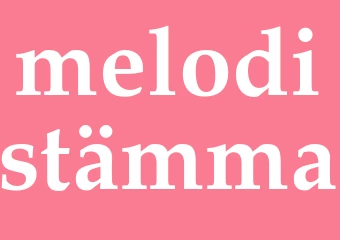 Synonym melodistämma