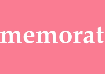 Synonym memorat