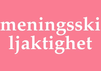 Synonym meningsskiljaktighet