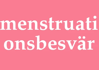 Synonym menstruationsbesvär