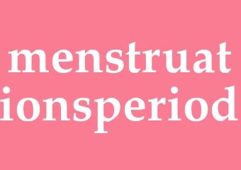 Synonym menstruationsperiod