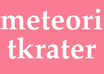 Synonym meteoritkrater
