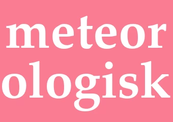 Synonym meteorologisk