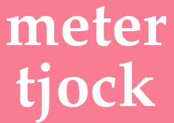 Synonym metertjock