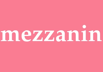 Synonym mezzanin