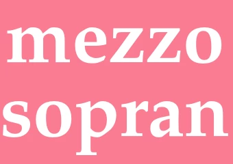 Synonym mezzosopran