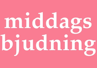 Synonym middagsbjudning