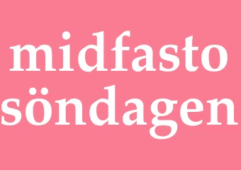 Synonym midfastosöndagen
