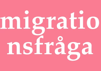 Synonym migrationsfråga