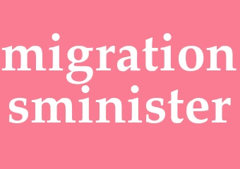 Synonym migrationsminister