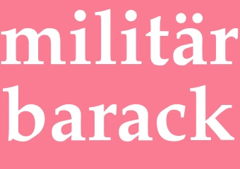 Synonym militärbarack