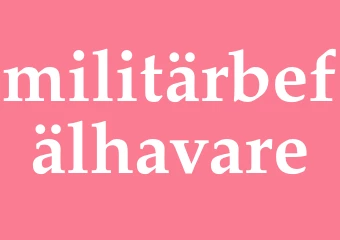Synonym militärbefälhavare