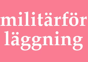 Synonym militärförläggning