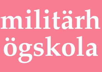 Synonym militärhögskola