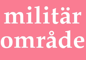 Synonym militärområde