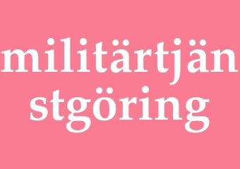 Synonym militärtjänstgöring