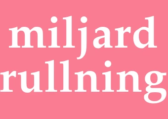 Synonym miljardrullning