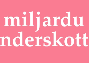 Synonym miljardunderskott