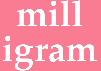 Synonym milligram