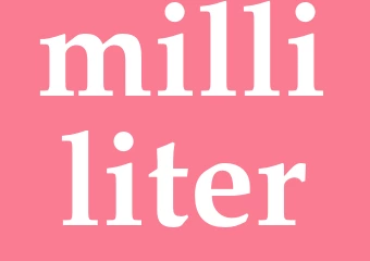 Synonym milliliter