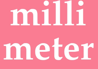 Synonym millimeter