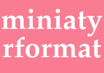 Synonym miniatyrformat