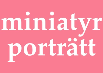 Synonym miniatyrporträtt
