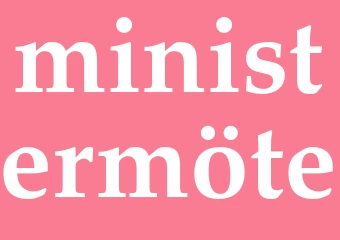 Synonym ministermöte