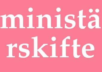 Synonym ministärskifte
