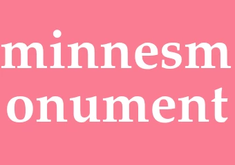 Synonym minnesmonument