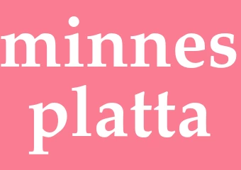 Synonym minnesplatta