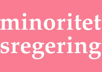 Synonym minoritetsregering
