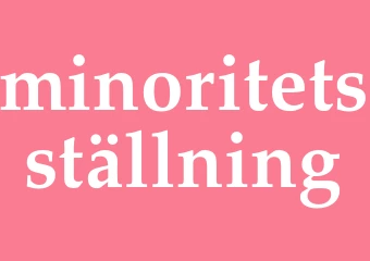 Synonym minoritetsställning