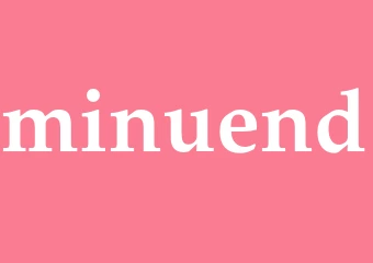 Synonym minuend