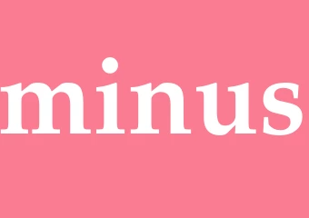 Synonym minus