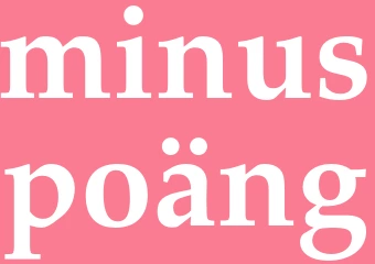 Synonym minuspoäng