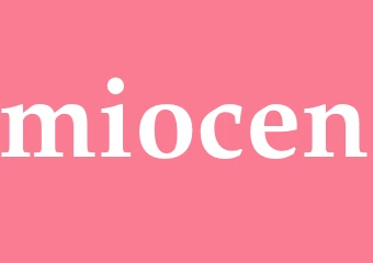 Synonym miocen