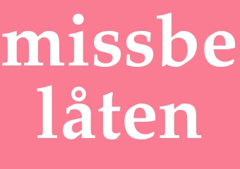 Synonym missbelåten