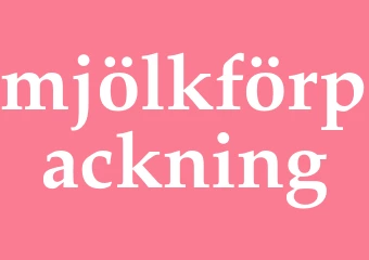 Synonym mjölkförpackning