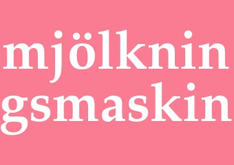 Synonym mjölkningsmaskin